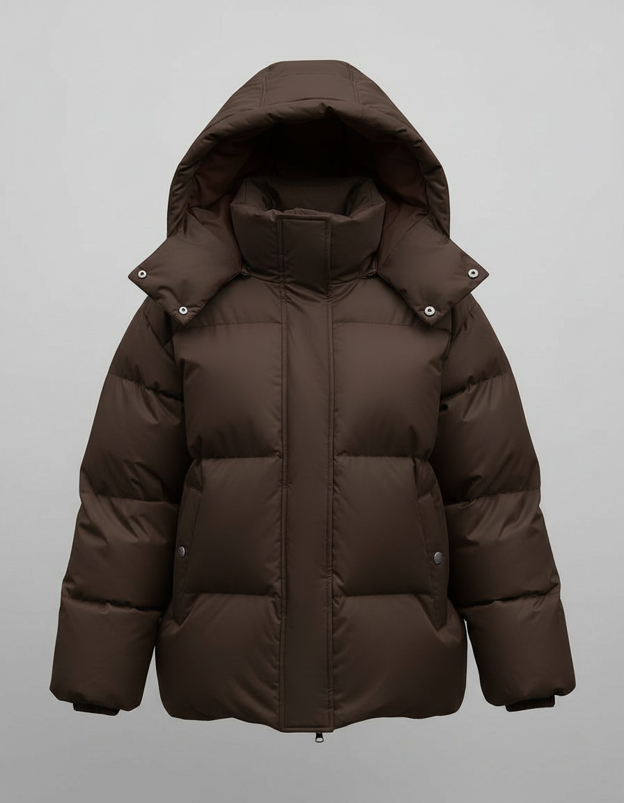 Christine Brewer Josephine cozy puffer jacket for women, featuring a stylish, insulated design in a vibrant color.