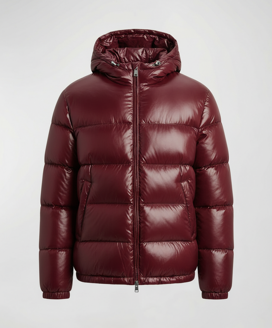 Eva cozy puffer jacket for women by Christine Brewer, shown in a stylish, insulated design perfect for cold weather.