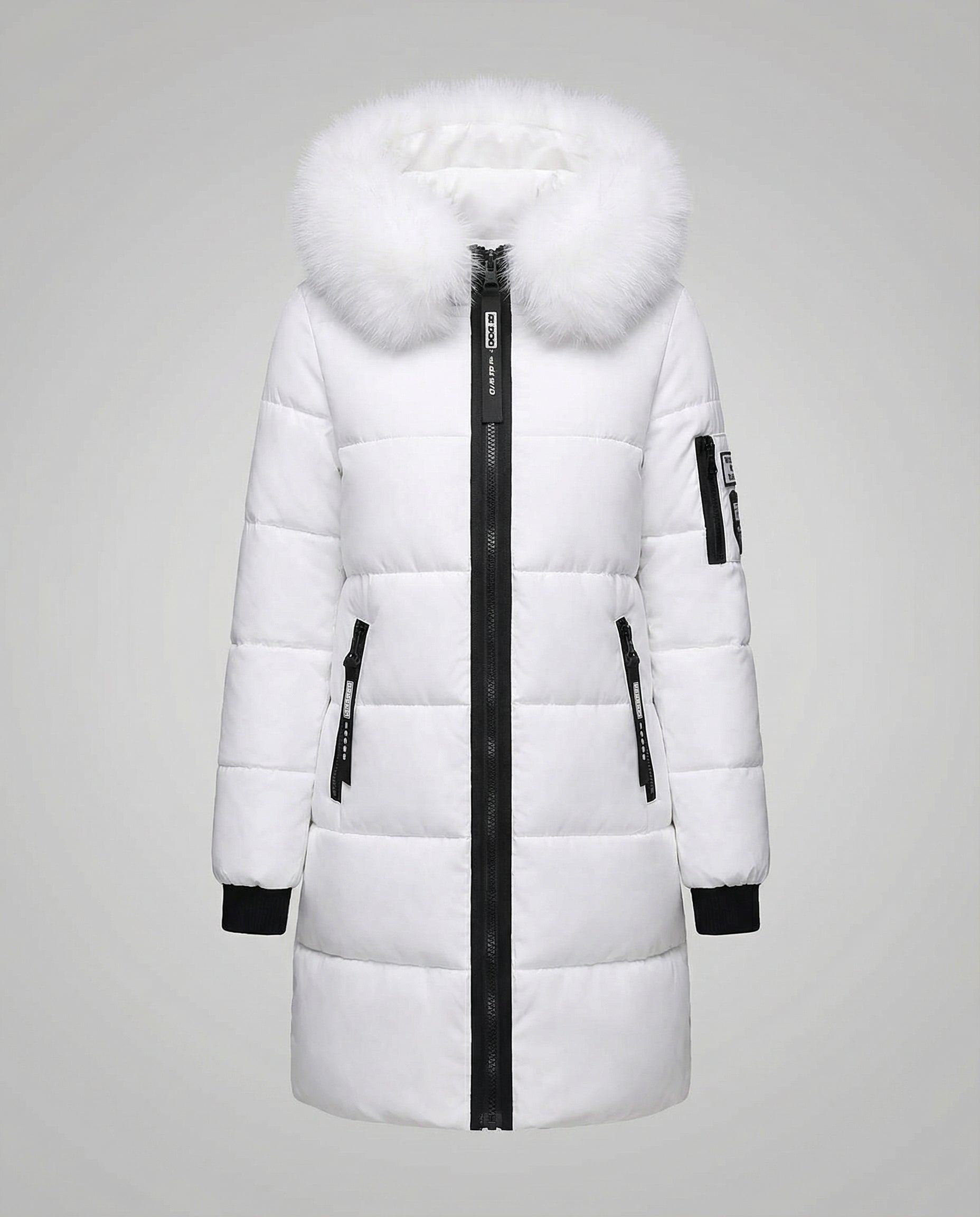 Women’s Sadie Cosy Puffer Jacket by Christine Brewer, shown in flora with a plush, insulated design for warmth and comfort.