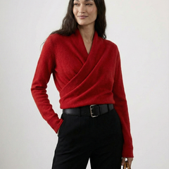 Dawn cashmere sweater for women by Christine Brewer, featuring a soft, cozy knit in a stylish design.