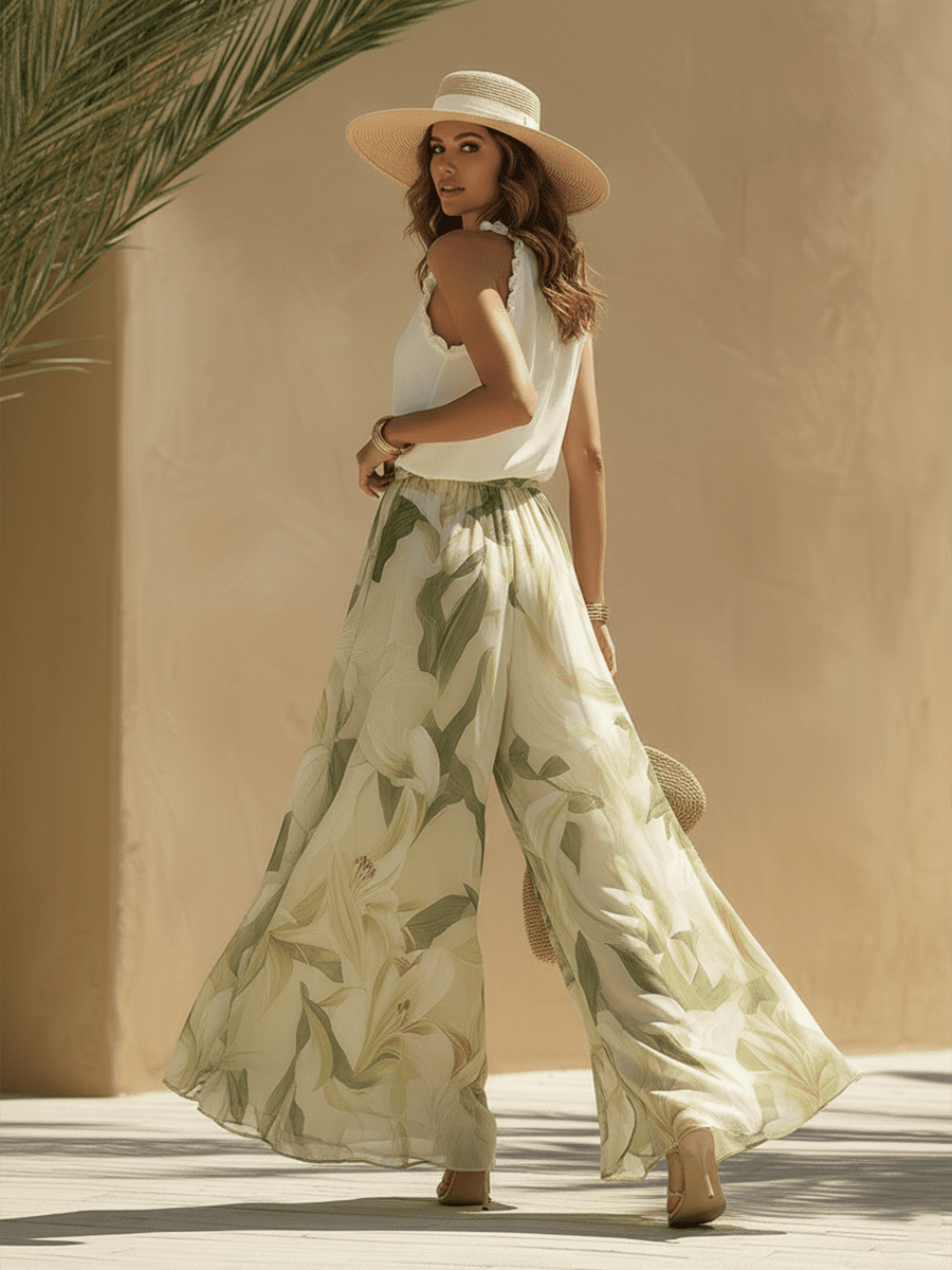 White flowing maxi dress for women by Christine Brewer, featuring a lightweight, elegant design with soft fabric and a flattering silhouette.