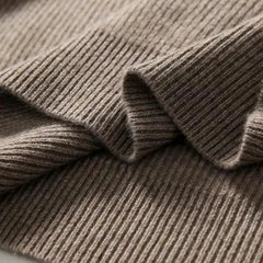 Women's Claudia cashmere hoodie by Christine Brewer, soft beige fabric with a relaxed fit and hood, ideal for cozy casual wear.