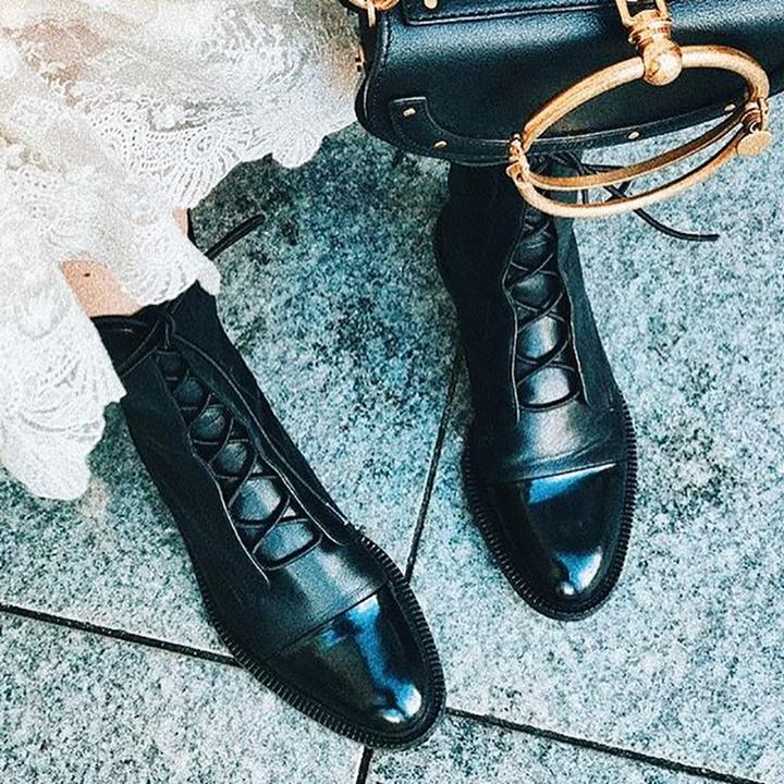 Lisa | Leather Boots Women Winter Fall Cushioned Casual Office Dinner Durable Versatile