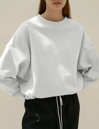 Christine Brewer Greer oversized women's sweatshirt hoodie in soft fabric, featuring a relaxed fit and cozy hood.