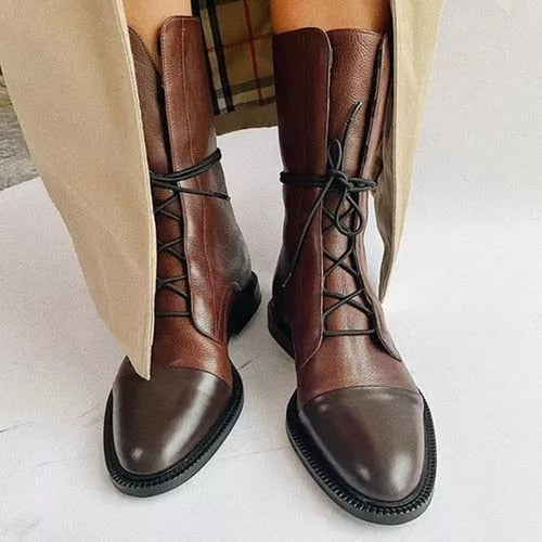 Lisa | Leather Boots Women Winter Fall Cushioned Casual Office Dinner Durable Versatile