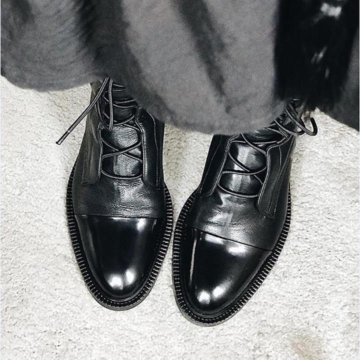 Lisa | Leather Boots Women Winter Fall Cushioned Casual Office Dinner Durable Versatile