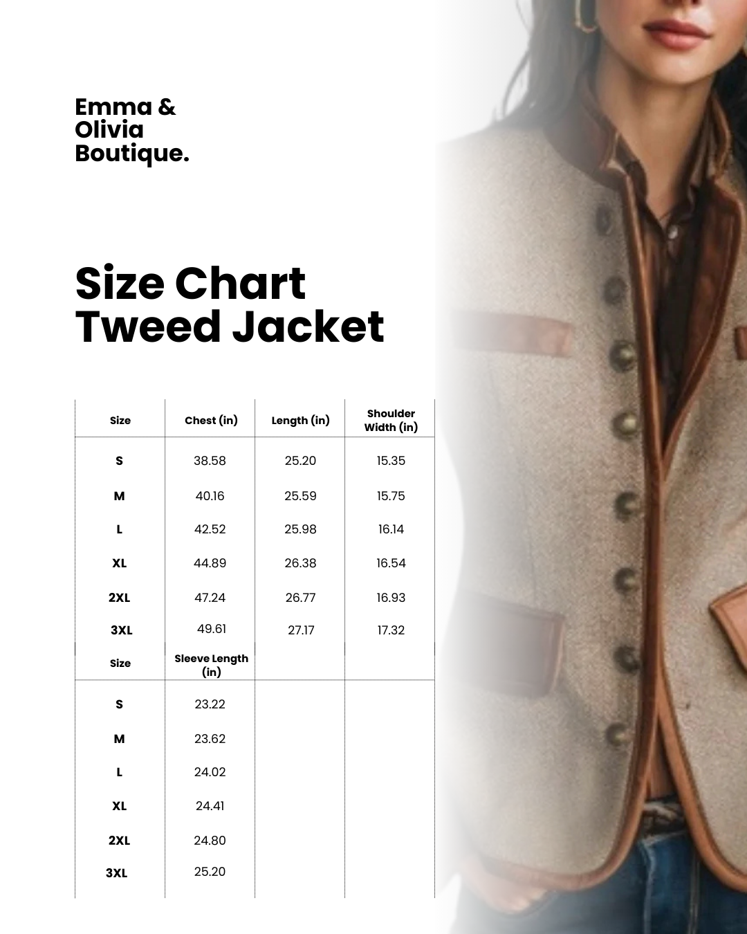 Anneliese | Brown Tweed Jacket for Women