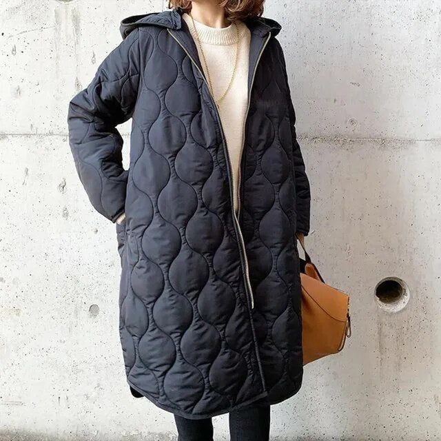 Julianne | Quilted Hooded Coat for Women