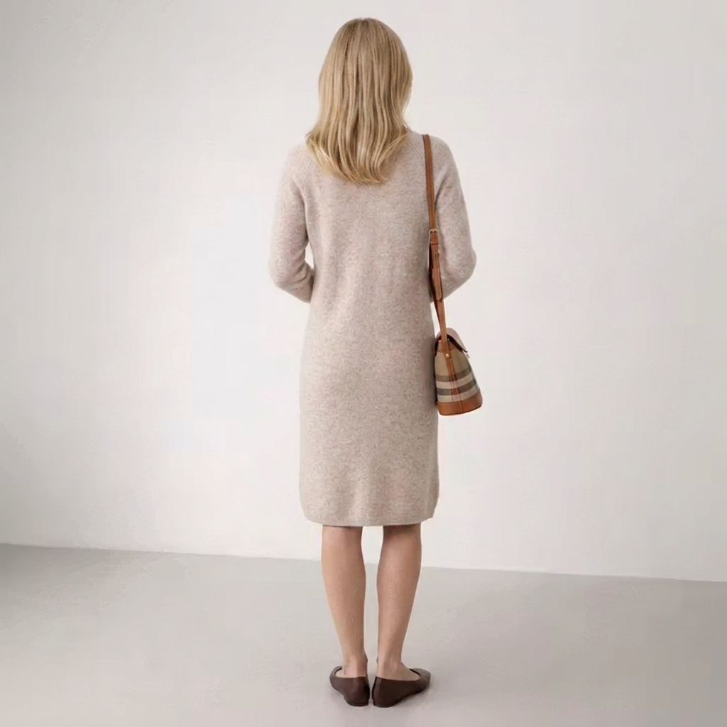Philomena | Relaxed-Fit V-Neck Sweater Dress for Women