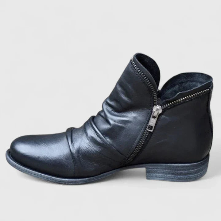 Myzareyah | Ankle Boots Booties Women Winter Fall Low Heel Heeled Lightweight Breathable Casual