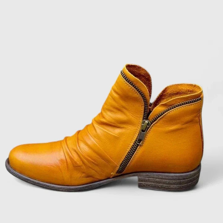 Myzareyah | Ankle Boots Booties Women Winter Fall Low Heel Heeled Lightweight Breathable Casual