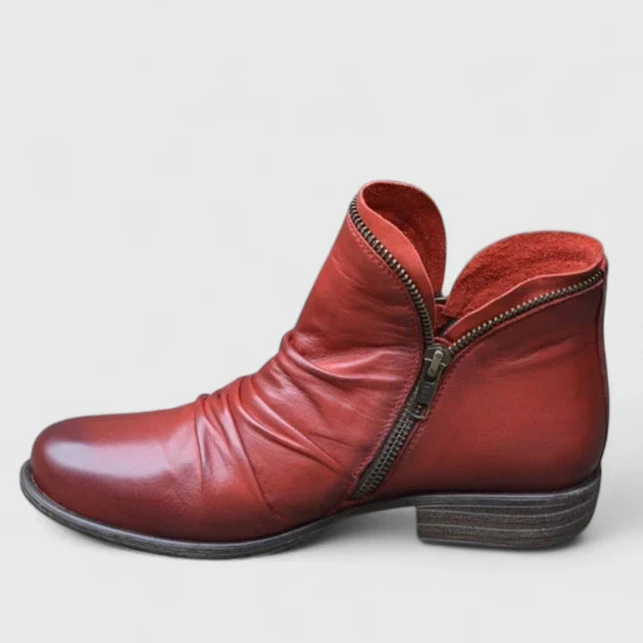 Myzareyah | Ankle Boots Booties Women Winter Fall Low Heel Heeled Lightweight Breathable Casual
