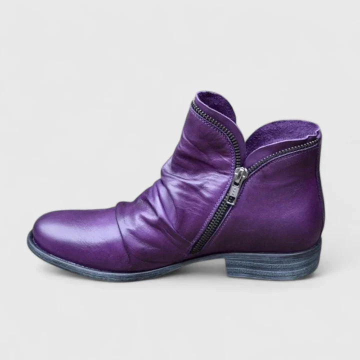 Myzareyah | Ankle Boots Booties Women Winter Fall Low Heel Heeled Lightweight Breathable Casual
