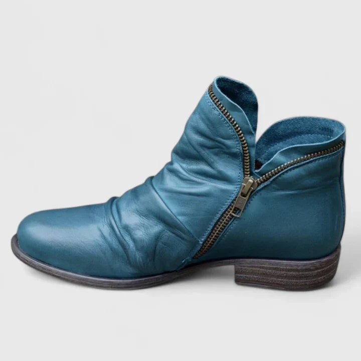 Myzareyah | Ankle Boots Booties Women Winter Fall Low Heel Heeled Lightweight Breathable Casual
