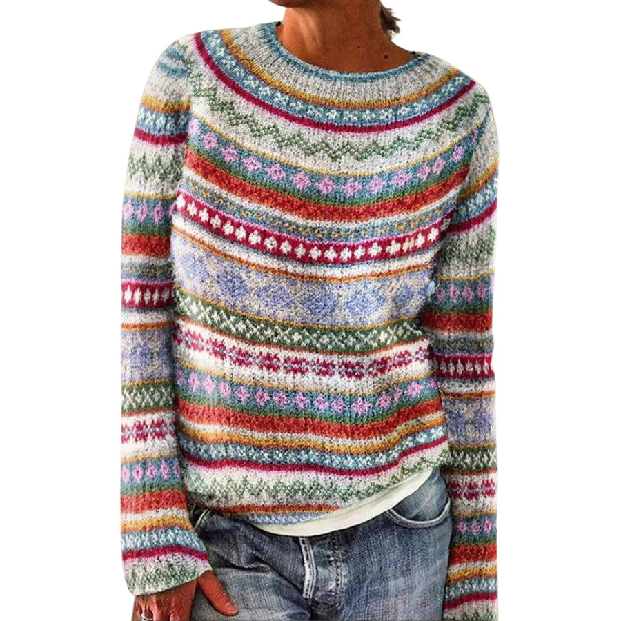 Winnie knit sweater for women from Christine Brewer's #1752 Collection, featuring a cozy, stylish design in soft fabric.