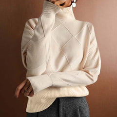 Christine Brewer Laura women's turtleneck sweater in soft knit, featuring a cozy fit and classic design.
