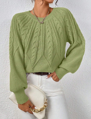 Women’s knit sweater named Esme by Christine Brewer, featuring a cozy, stylish design, shown in a natural, relaxed fit.