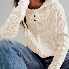 Christine Brewer Mia cropped hooded hoodie for women, soft fabric, black color, front pocket, casual stylish fit.