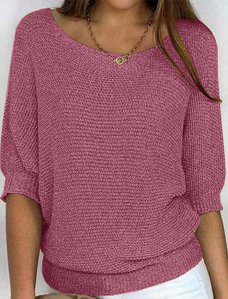 Christine Brewer Bianca women's knit sweater in soft fabric, showcasing a cozy, stylish design in neutral tones.