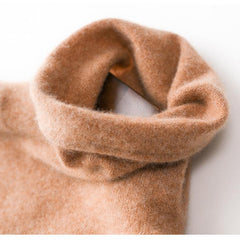 Christine Brewer Gabrielle cashmere turtleneck sweater for women, soft knit with a cozy fit and classic design.