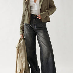 Christine Brewer Mia cropped hooded hoodie for women, featuring a stylish cropped fit and adjustable hood in a casual, comfortable design.