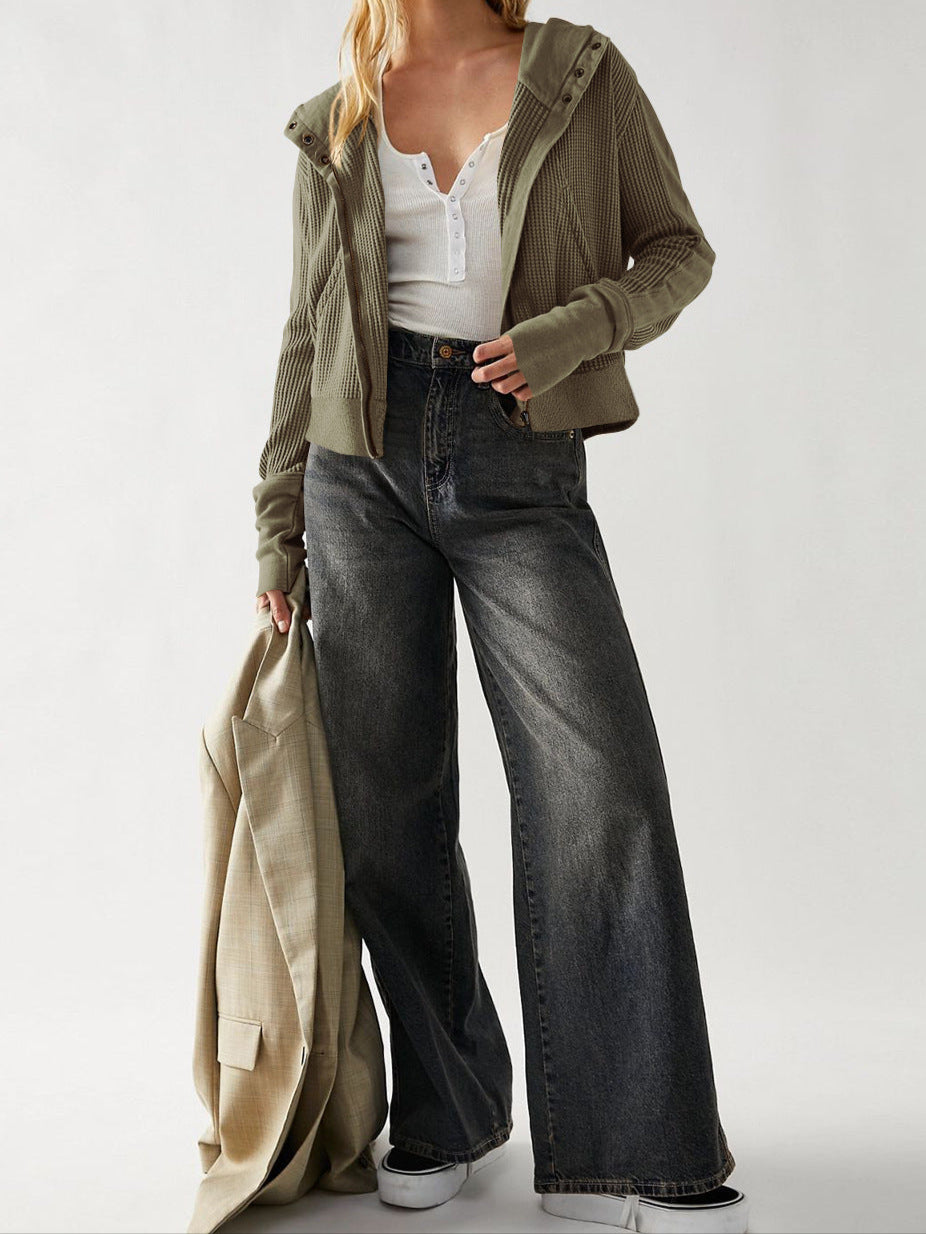 Christine Brewer Mia cropped hooded hoodie for women, featuring a stylish cropped fit and adjustable hood in a casual, comfortable design.