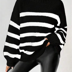 Christine Brewer Miriam knit sweater for women, featuring a cozy, textured design in a neutral color, perfect for casual wear.