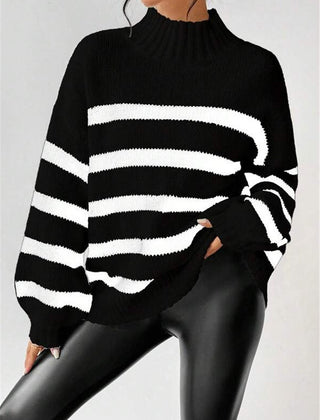 Christine Brewer Miriam knit sweater for women, featuring a cozy, textured design in a neutral color, perfect for casual wear.