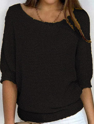 Diana knit sweater for women by Christine Brewer, featuring a cozy, textured knit design in a versatile color.