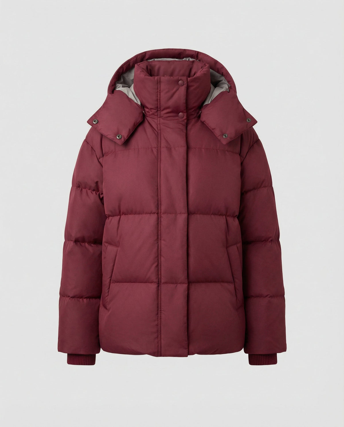 Christine Brewer Penelope oversized puffer jacket for women, stylish and warm, with a quilted design and high collar.