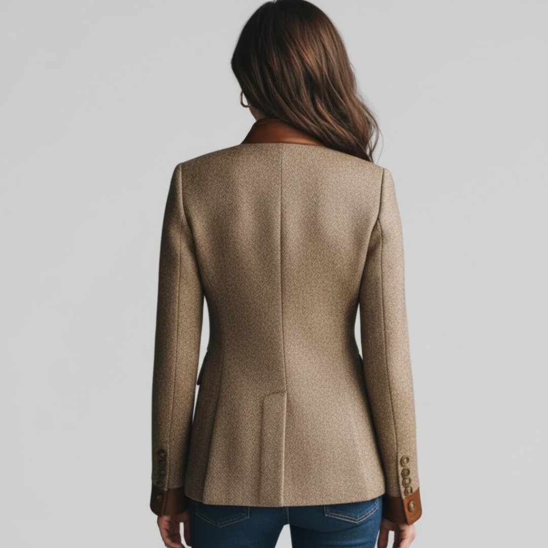 Anneliese | Brown Tweed Jacket for Women