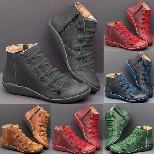 Evie | Boots, Women, Ankle Boots, Wedge, Slip On, Winter, Warm, Fall, Casual, Booties