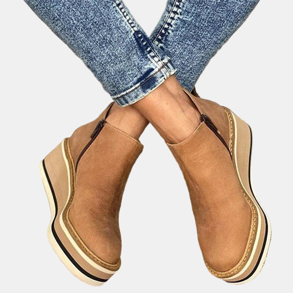 Brooklyn | Ankle Boots Booties Block Heel Women Cushioned Insole Work Office Casual Evening Fall