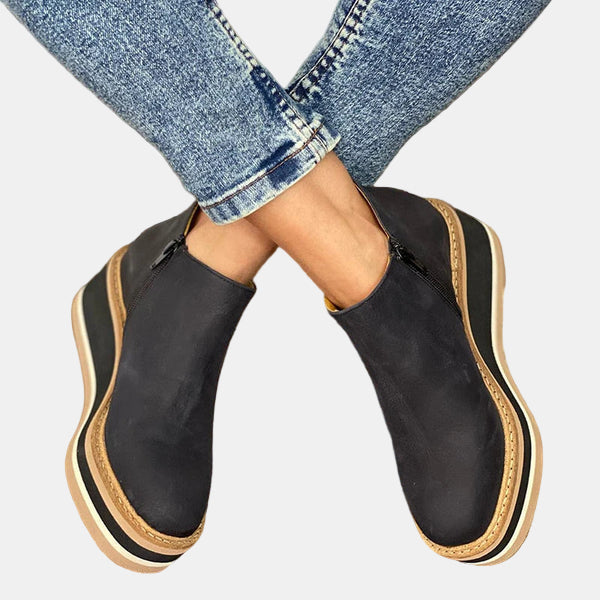 Brooklyn | Ankle Boots Booties Block Heel Women Cushioned Insole Work Office Casual Evening Fall