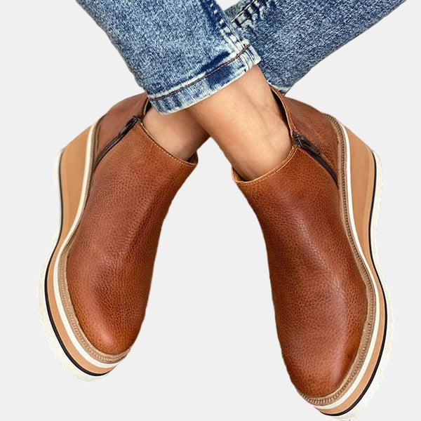 Brooklyn | Ankle Boots Booties Block Heel Women Cushioned Insole Work Office Casual Evening Fall