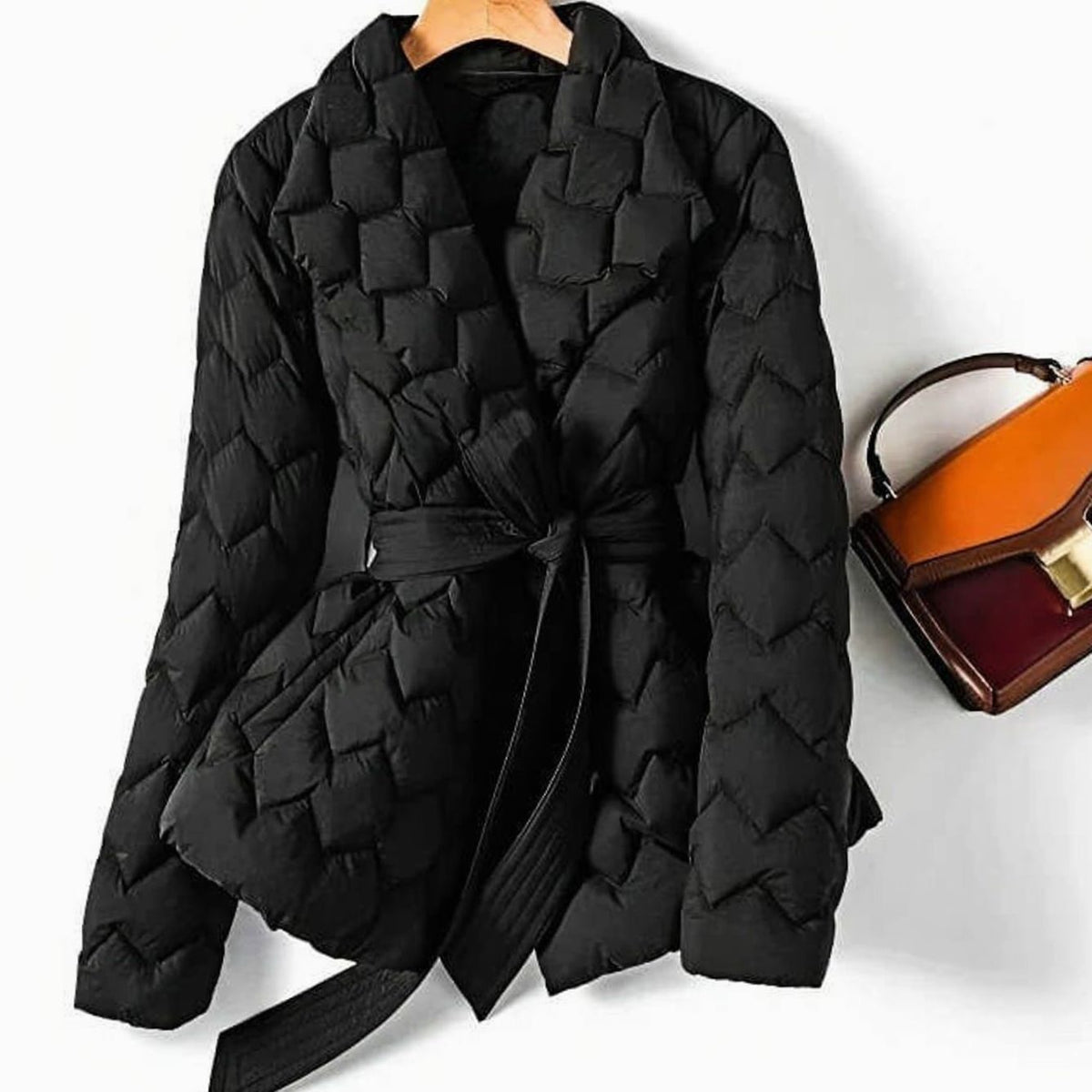 Lois | Quilted Belted Puffer Jacket for Women