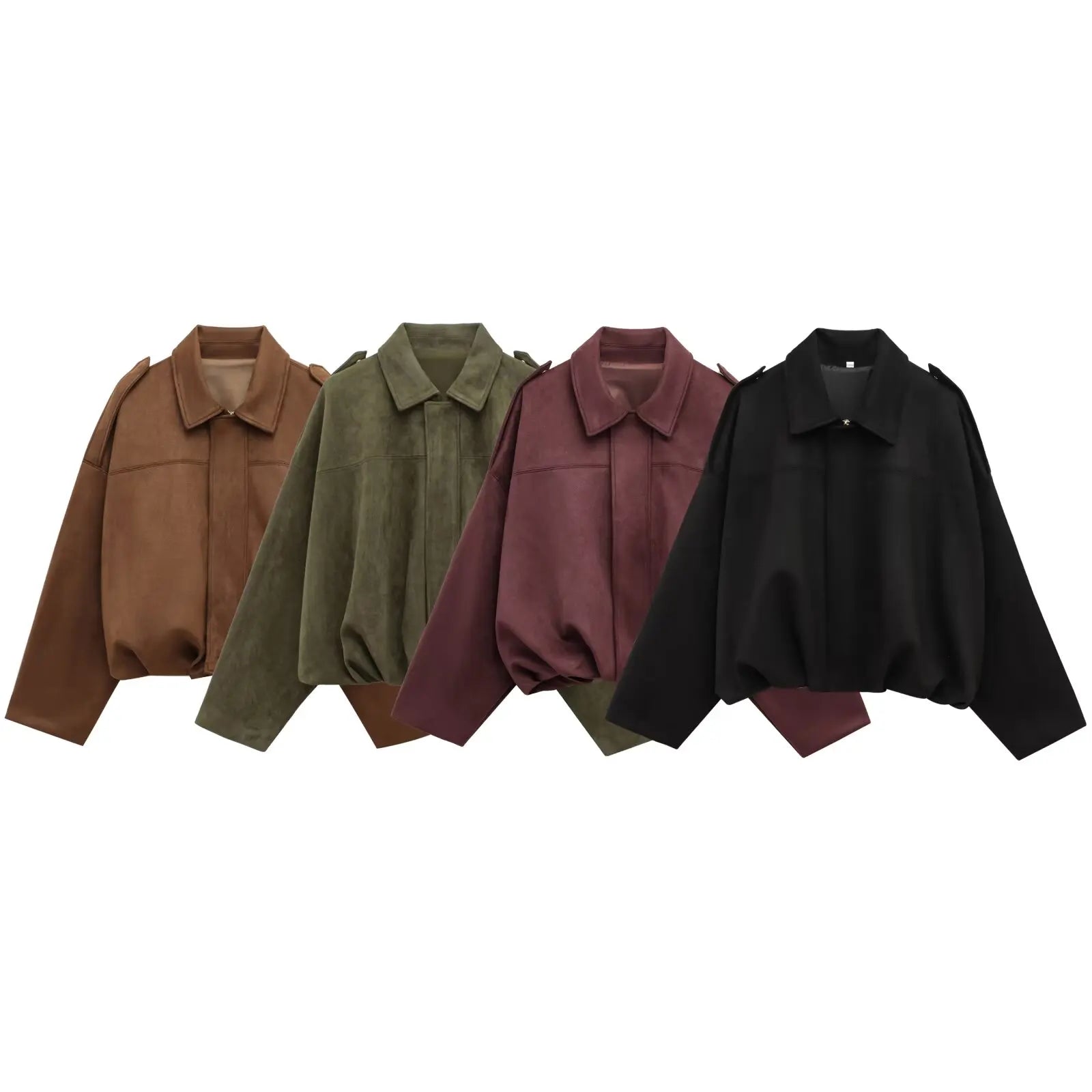 Willow oversized zip-up overshirt jacket for women by Christine Brewer, featuring a relaxed fit and front zipper detail.