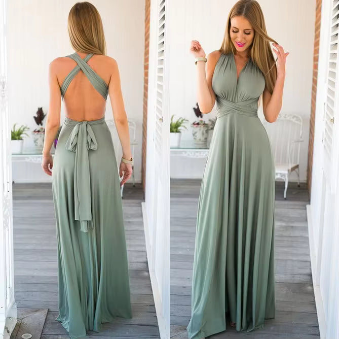 Estelle | Bridesmaid Dress Wedding Guest Dress Maxi Dress Women One Shoulder Halter Neck Ruched