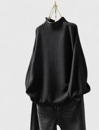 Christine Brewer Harmony knit sweater for women, featuring a cozy, soft fabric with a stylish, fitted design in neutral tones.