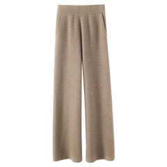 Women's loose pull-on jogger pants by Christine Brewer, comfortable casual pants with relaxed fit and elastic waistband.