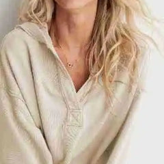 Eleanor cropped hoodie for women by Christine Brewer, featuring a casual fit with a soft fabric and stylish design.