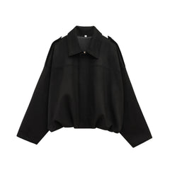 Willow oversized zip-up overshirt jacket for women by Christine Brewer, featuring a relaxed fit and casual style.