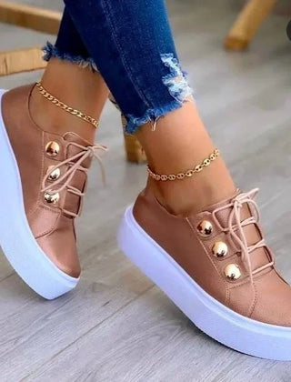 Christine Brewer Serena orthopedic women’s round toe platform sneakers designed for comfortable walking and stylish support.