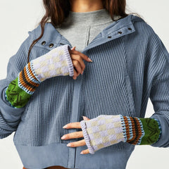 Christine Brewer Mia cropped hooded hoodie for women, shown in a stylish, fitted design with a hood and casual fit.