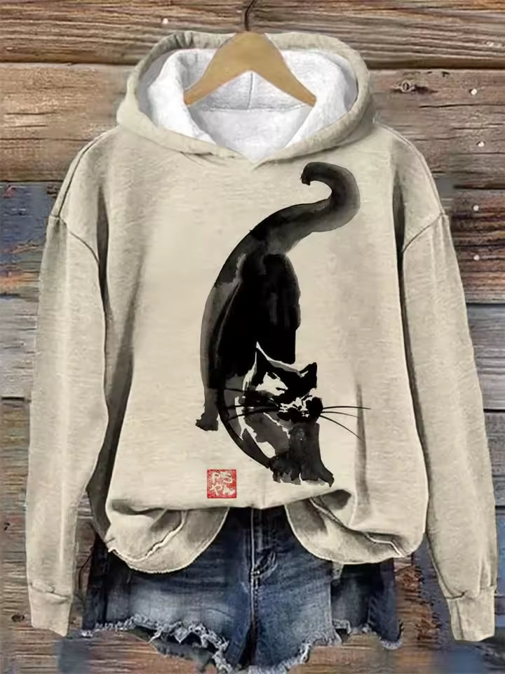 Christine Brewer Erin cozy lightweight oversized soft knit hoodie in a relaxed fit, shown in a soft, comfortable fabric.