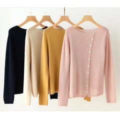 Dorothy knit sweater for women by Christine Brewer, featuring a cozy, stylish design in soft, warm fabric.