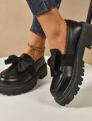 Black Christine Brewer Garisa platform shoes for women with orthopedic comfort and supportive walking design.