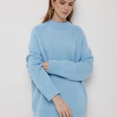 Christine Brewer Flora oversized wool sweater for women, featuring a cozy, chunky knit in soft neutral tones.