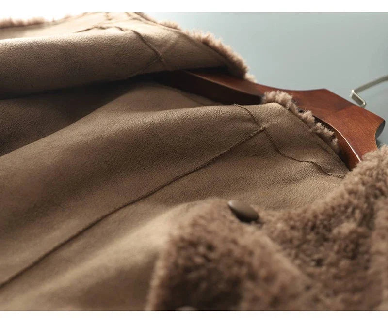 Glamorous faux fur coat for women from Christine Brewer's Emily collection, featuring plush texture and stylish design.