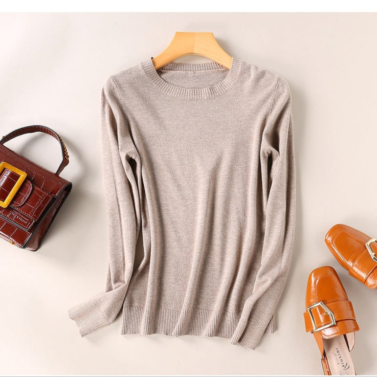 Lavinia | Cashmere Crew Neck Sweater for Women